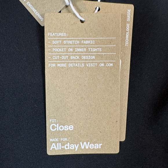 On Cloud Run Studio Dress Size M Black NWT - Picture 4 of 16